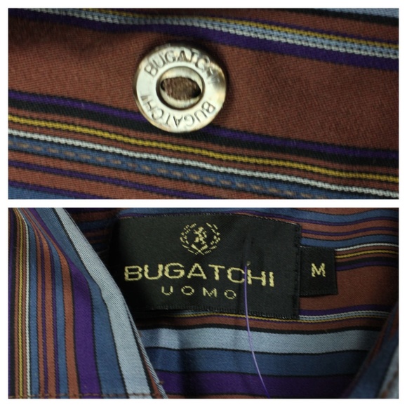 Gentlemens' Bugatchi Long Sleeve Shirt Size M - Picture 5 of 6